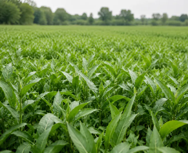 Плотный травостой кормовых культур